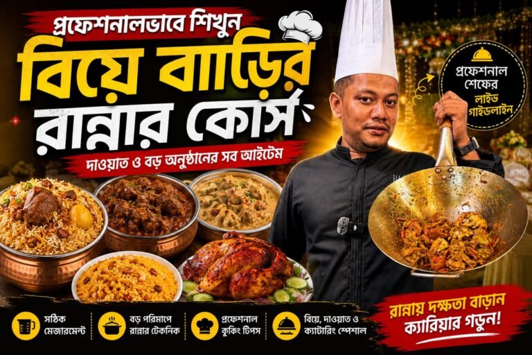 বিয়ে বাড়ির রান্না শিখুন প্রফেশনালভাবে! 👨‍🍳🔥